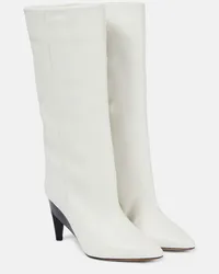 Isabel Marant Stiefel Liesel aus Leder Weiss