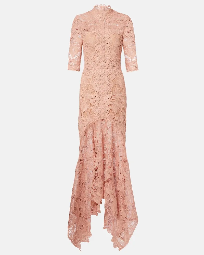 COSTARELLOS Cocktailkleid Kalissa aus Guipure-Spitze Pink