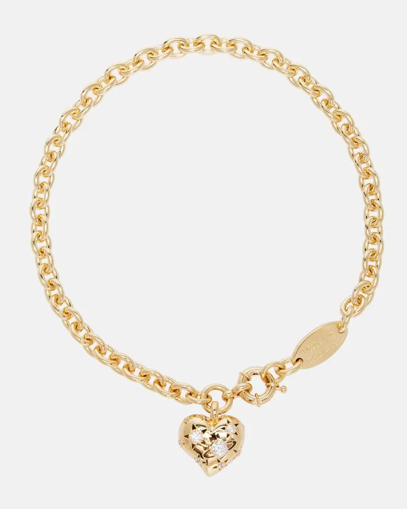 Vivienne Westwood Halskette Lee mit Kristallen Gold
