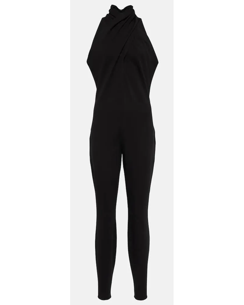 Alaïa Alaïa Jumpsuit aus Crêpe Schwarz