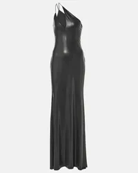 The Sei One-Shoulder-Robe aus Jersey Schwarz