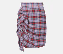 Minirock Panther aus Leinen