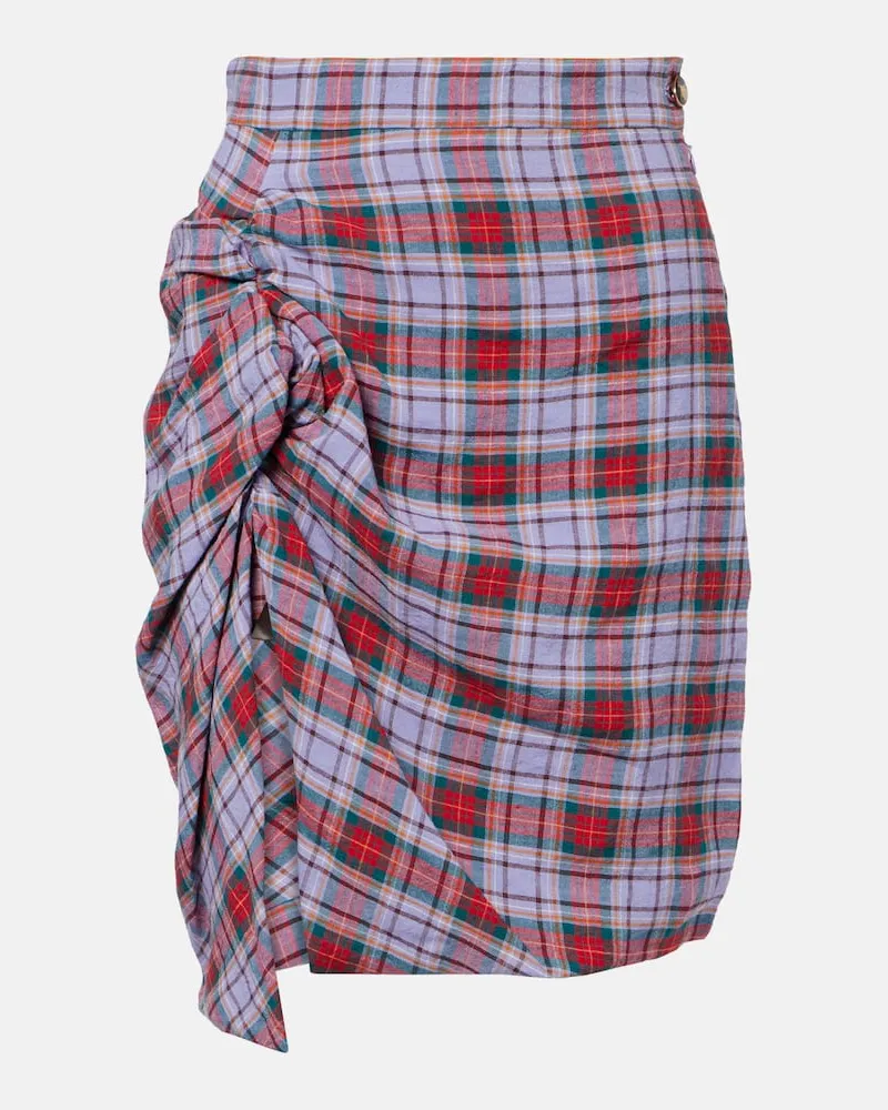 Vivienne Westwood Minirock Panther aus Leinen Multicolor