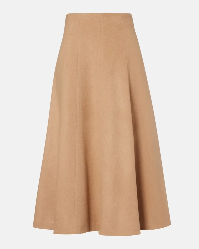 Max Mara Midirock Geneve aus Wolle Beige