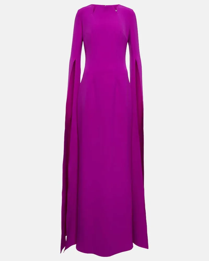 Safiyaa Robe aus Crêpe Violett
