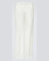 Gucci Gerade Mid-Rise-Hose Weiss