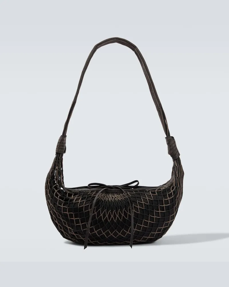 Christophe Lemaire X Filt Crossbody Bag Croissant Schwarz