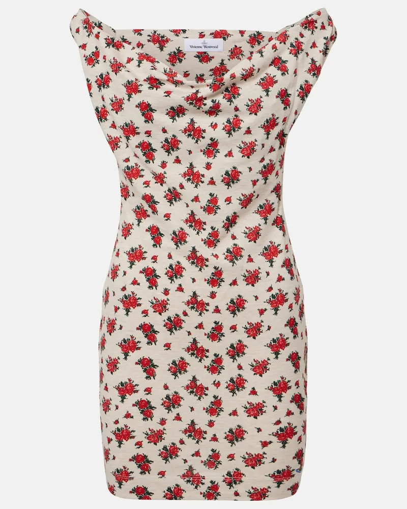 Vivienne Westwood Minikleid Anna aus Baumwoll-Jersey Weiß