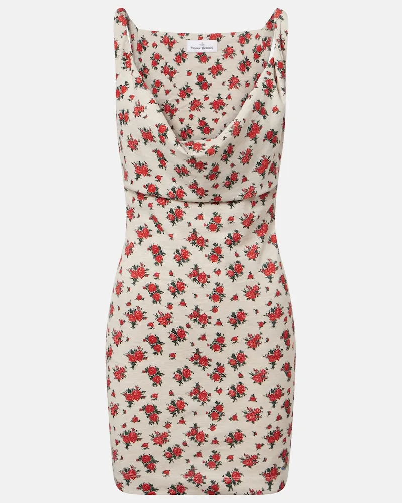 Vivienne Westwood Minikleid Anna aus Baumwoll-Jersey Weiß