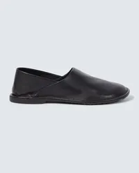 Loewe Slip-Ons Folio aus Leder Schwarz