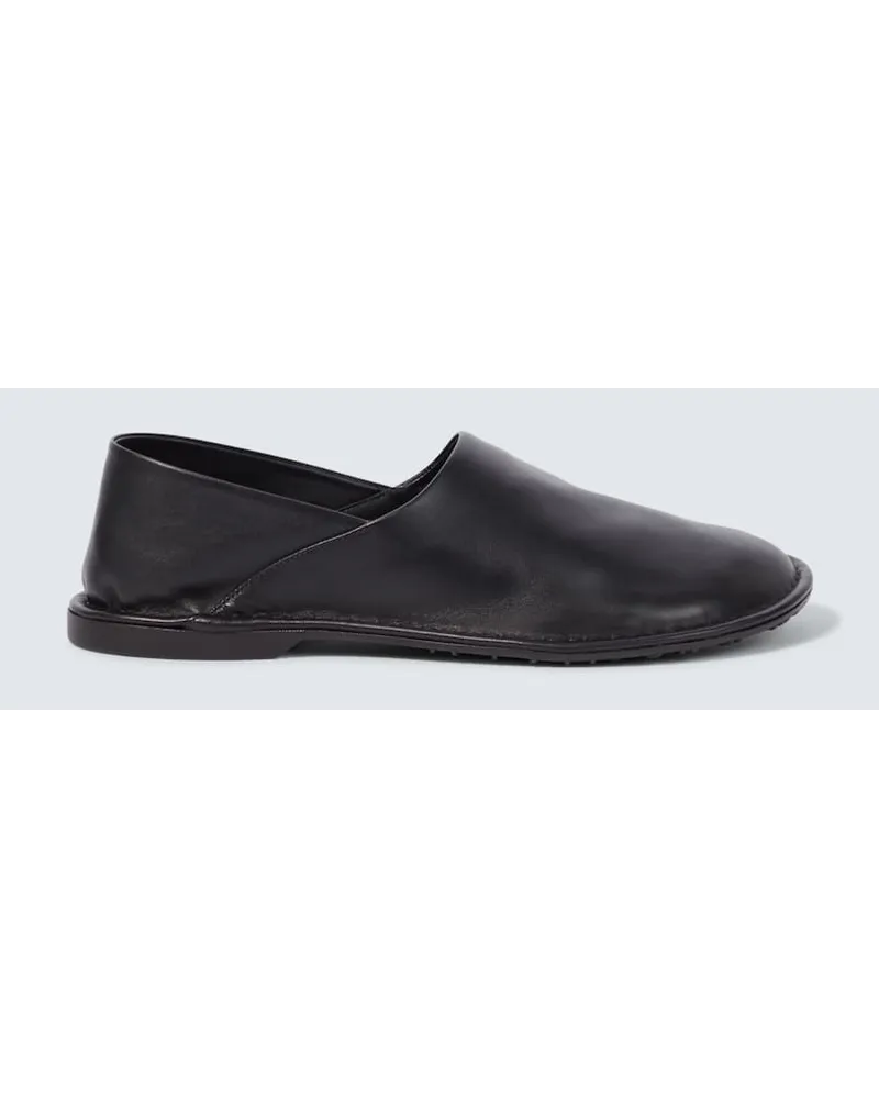 Loewe Slip-Ons Folio aus Leder Schwarz