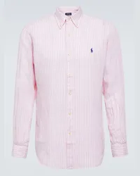 Ralph Lauren Hemd aus Leinen Pink