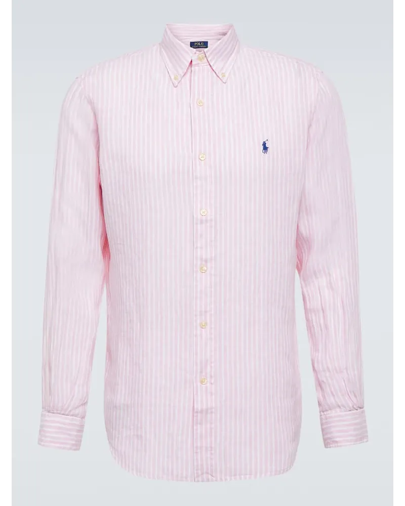 Ralph Lauren Hemd aus Leinen Pink