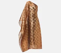 One-Shoulder-Robe Betsy aus Fil Coupé