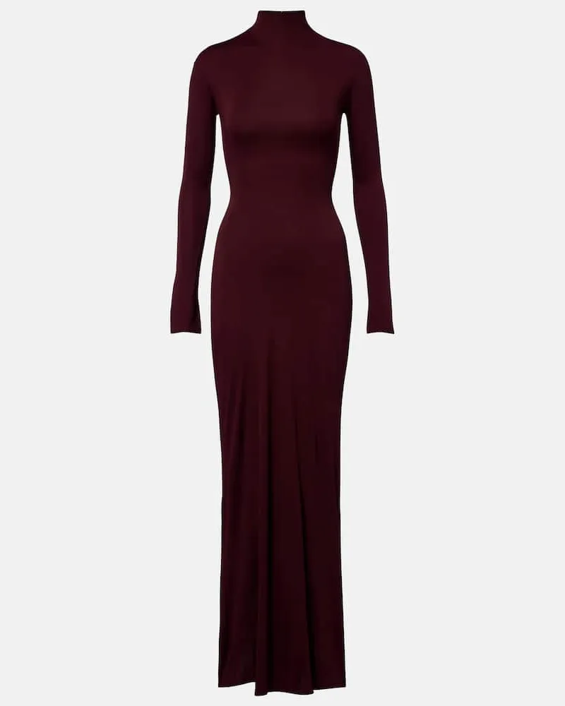 Alaïa Alaïa Robe aus Jersey Burgund