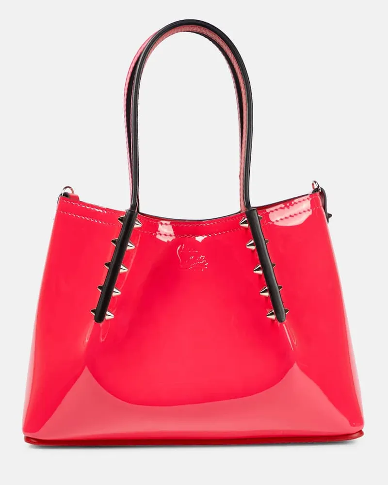 Christian Louboutin Tote Bag Cabarock Mini aus Lackleder Rosa