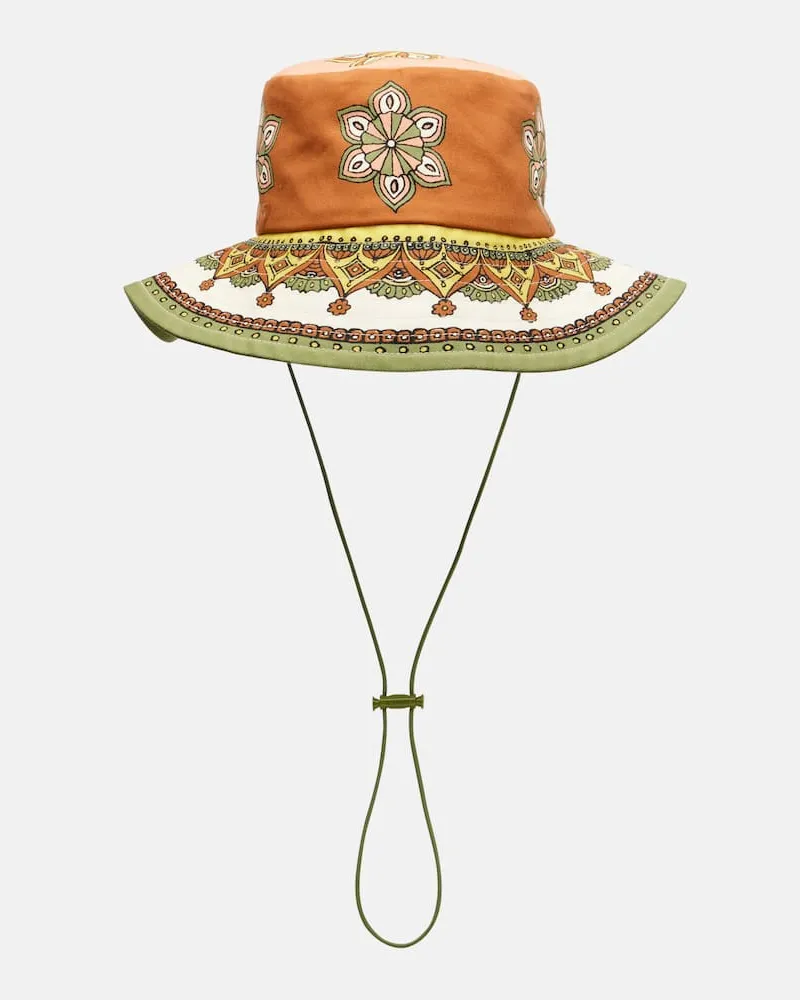 ALEMAIS Alémais Bedruckter Hut aus Baumwolle Multicolor