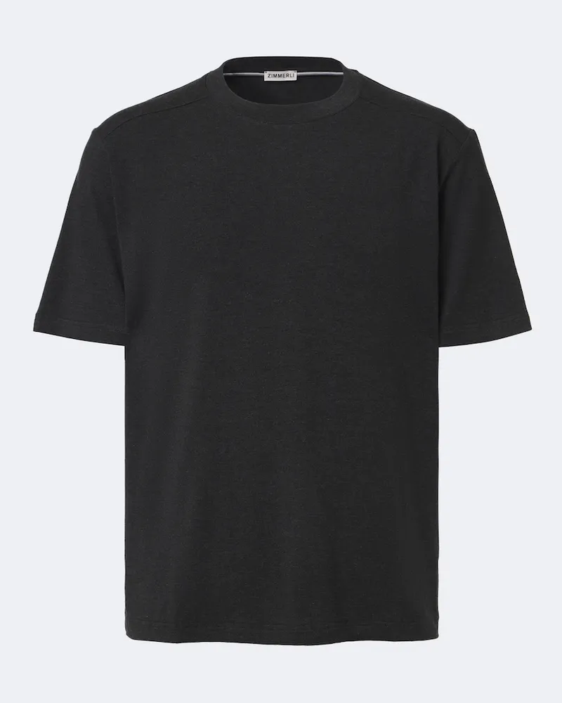 Zimmerli T-Shirt aus Jersey Grau
