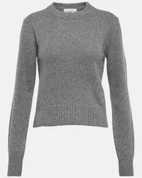 AMI Paris Pullover aus Kaschmir und Wolle Grau