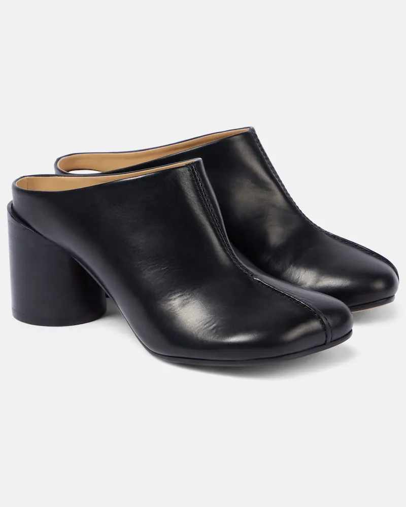 Maison Margiela Mules aus Leder Schwarz