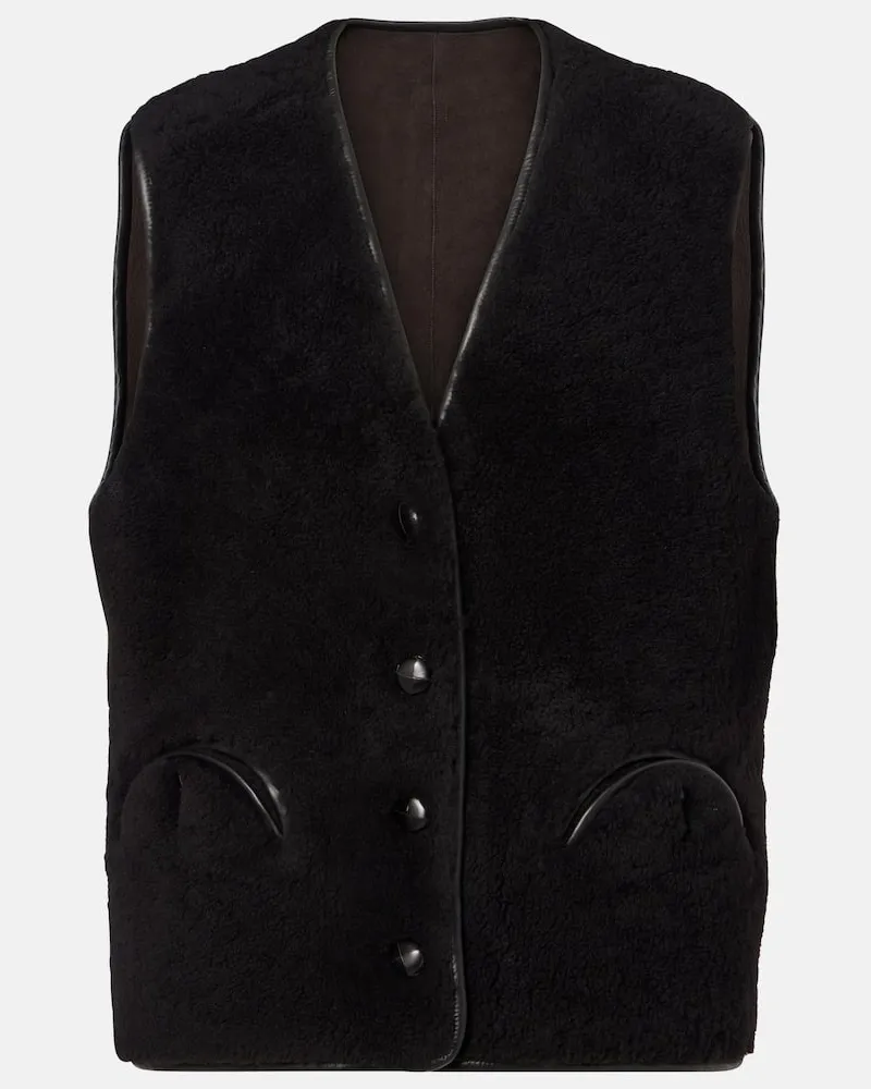 Blazé Milano Blazé Milano Weste Gliss aus Shearling Braun