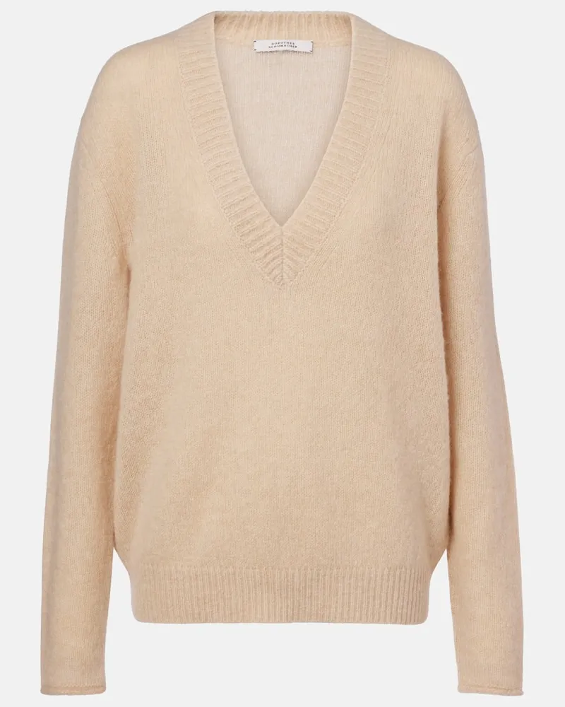 Dorothee Schumacher Pullover Luxury Love aus Kaschmir Beige