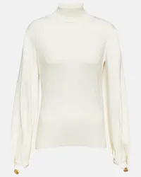 Chloé Chloe Pullover aus einem Wollgemisch Weiss