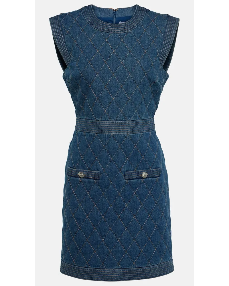 Veronica Beard Minikleid Ginny aus Denim Blau