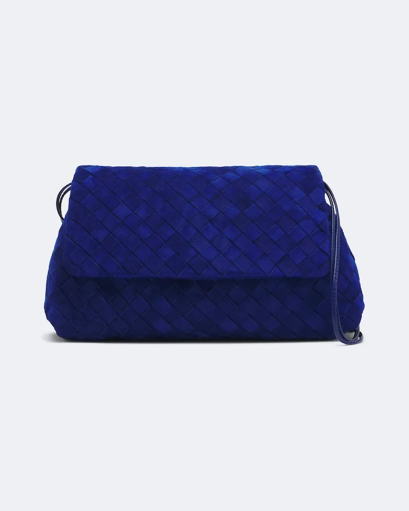 Bottega Veneta Schultertasche Giorno Blau