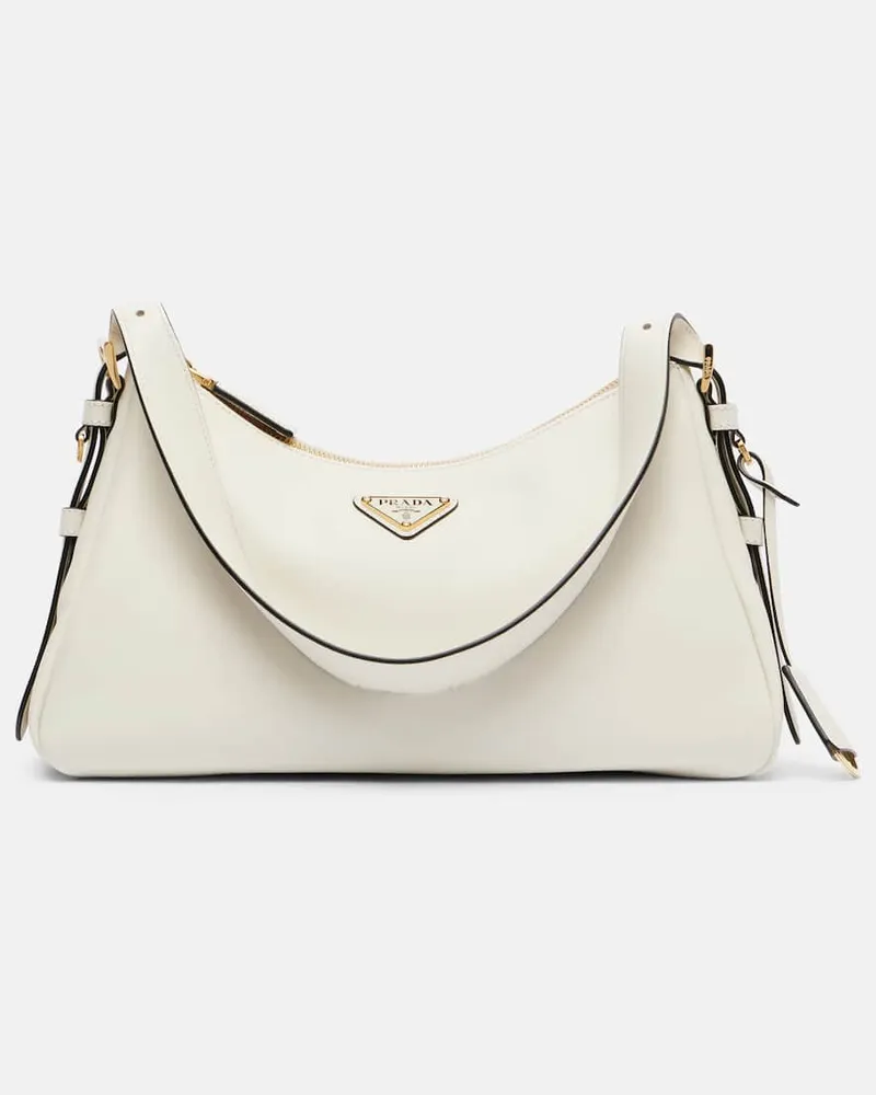 Prada Schultertasche Prada Aimée Medium aus Leder Weiß