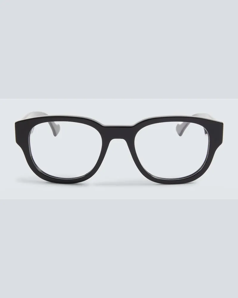 Gucci Runde Brille Schwarz