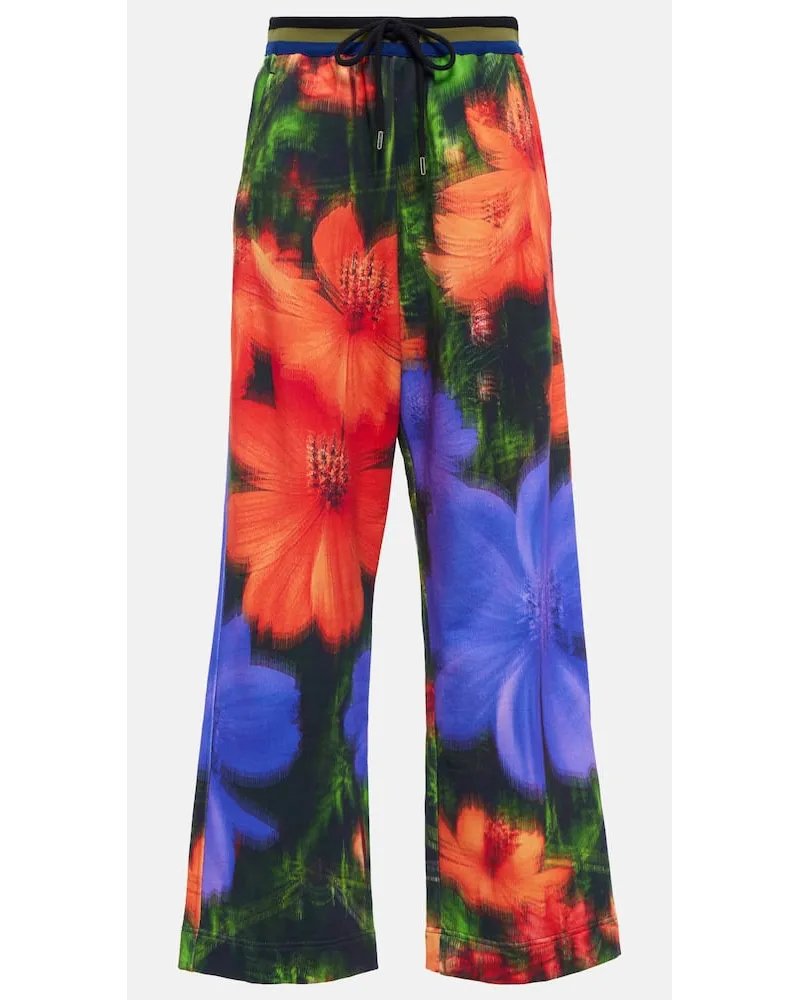 Dries van Noten Bedruckte Jogginghose Aus Baumwolle Multicolor