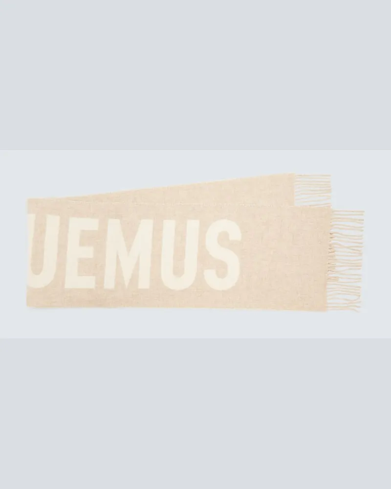 Jacquemus Schal L'Écharpe aus Schurwolle Beige
