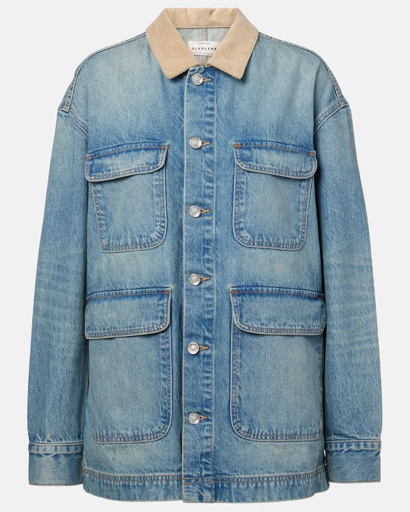 SLVRLAKE Jeansjacke Hayden mit Cord Blau