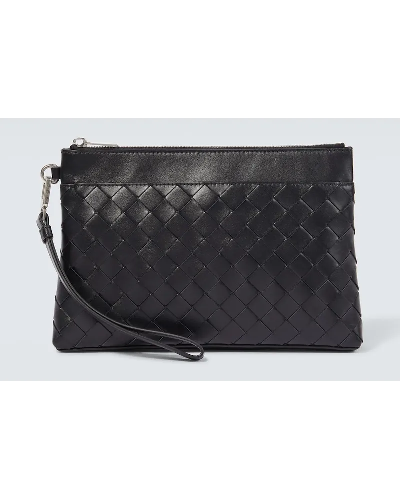 Bottega Veneta Etui Prism aus Leder Schwarz