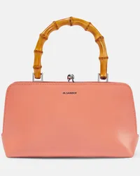 Jil Sander Tote Mini aus Leder Pink