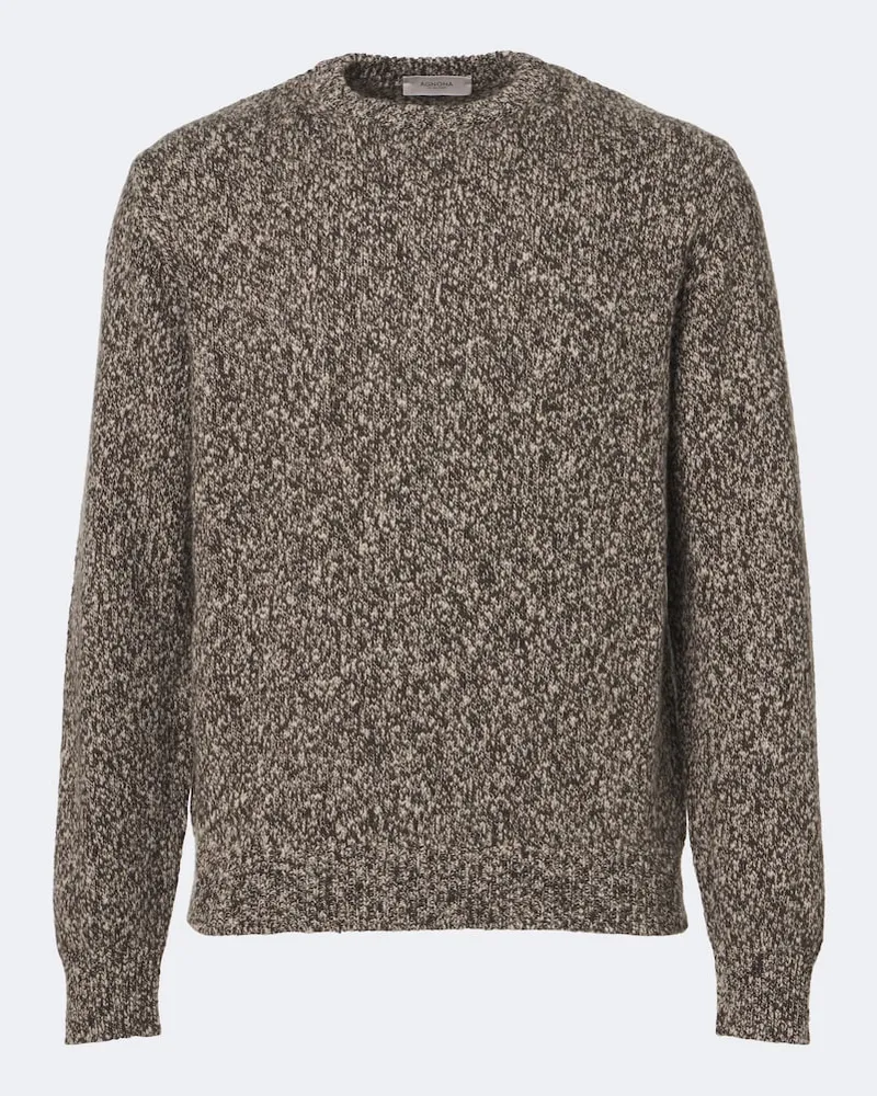 AGNONA Pullover aus Wolle und Kaschmir Braun