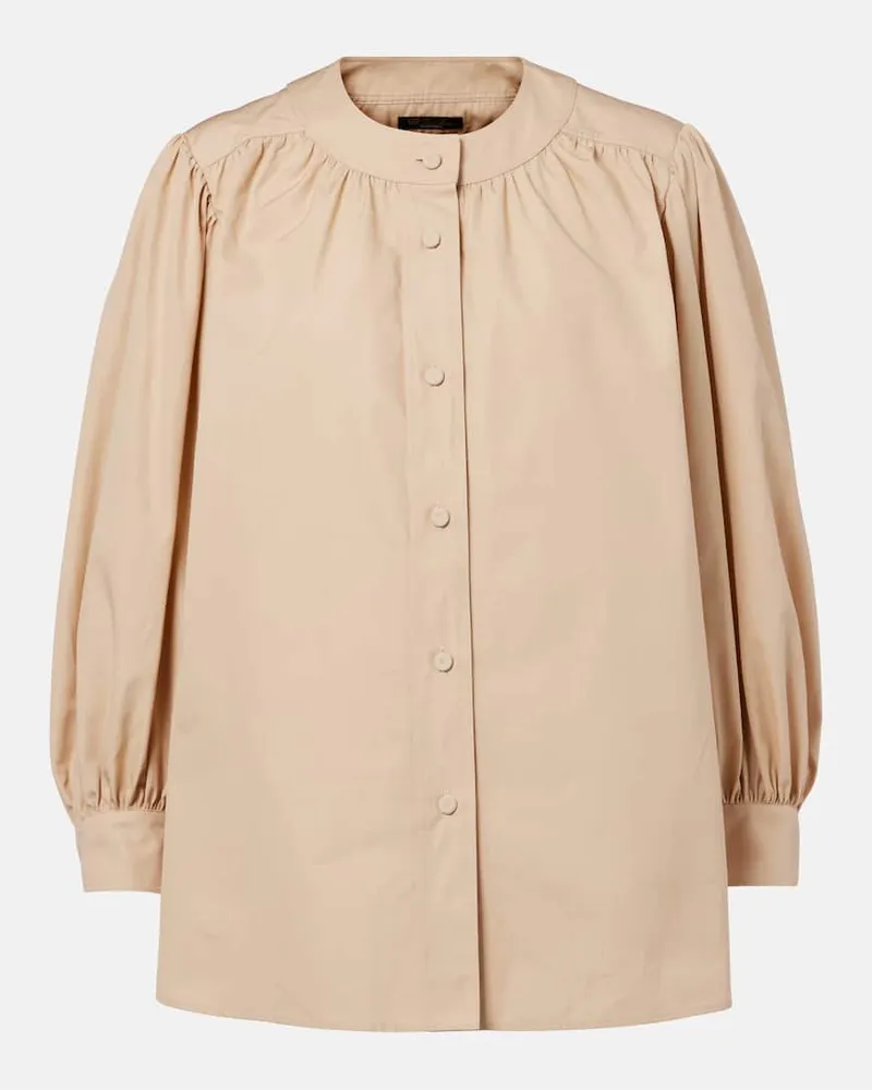 Loro Piana Bluse Hailey aus Baumwolle Beige