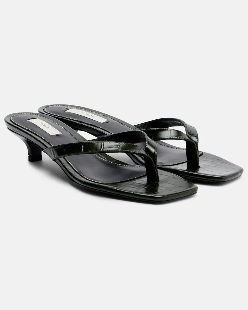 Totême Sandalen aus Leder Grün