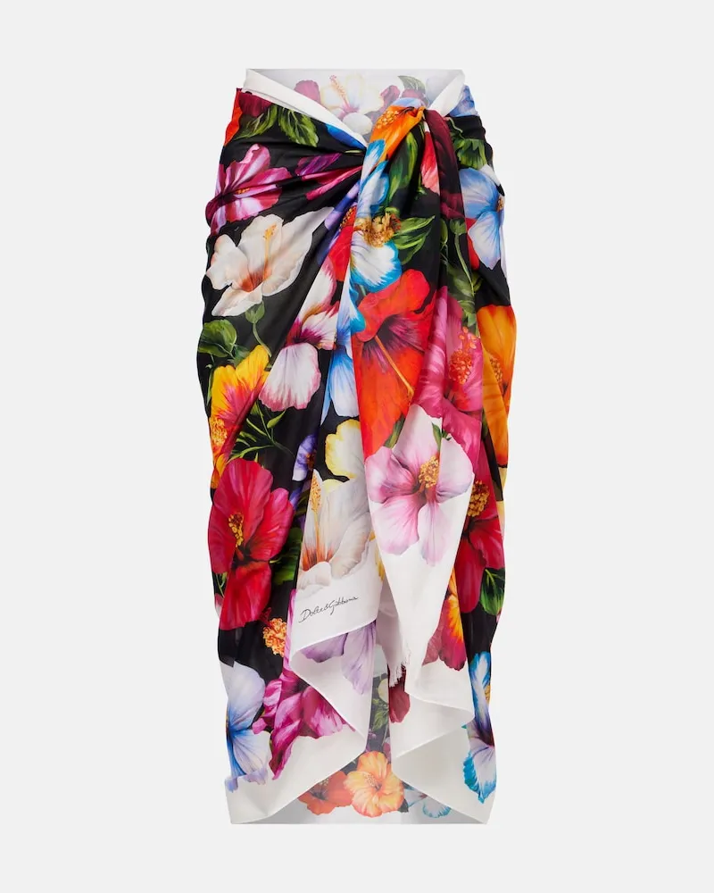 Dolce & Gabbana Pareo aus Baumwolle Multicolor