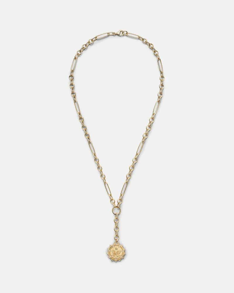 FOUNDRAE Halskette Reverie Small aus 18kt Gelbgold mit Diamanten Gold