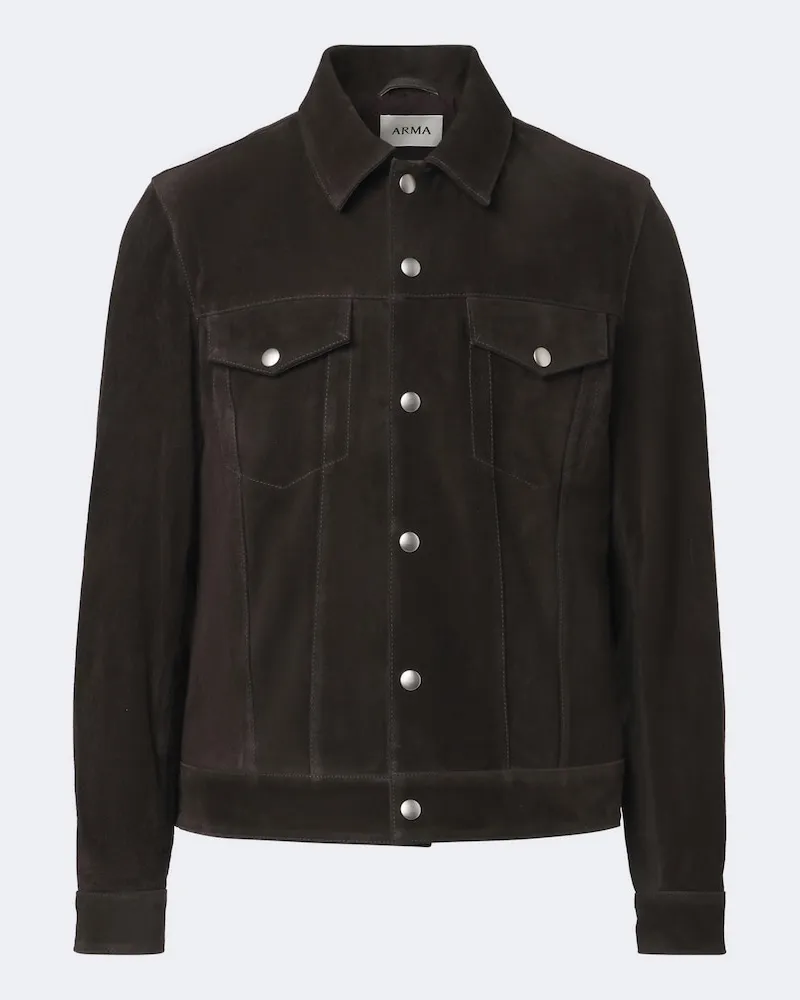 Arma Blouson Aruba aus Veloursleder Schwarz