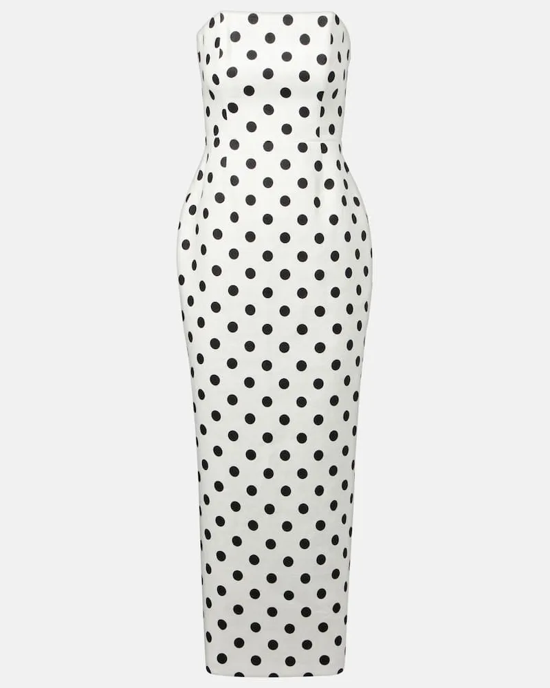 Posse Maxikleid Romeo aus Leinen Weiß