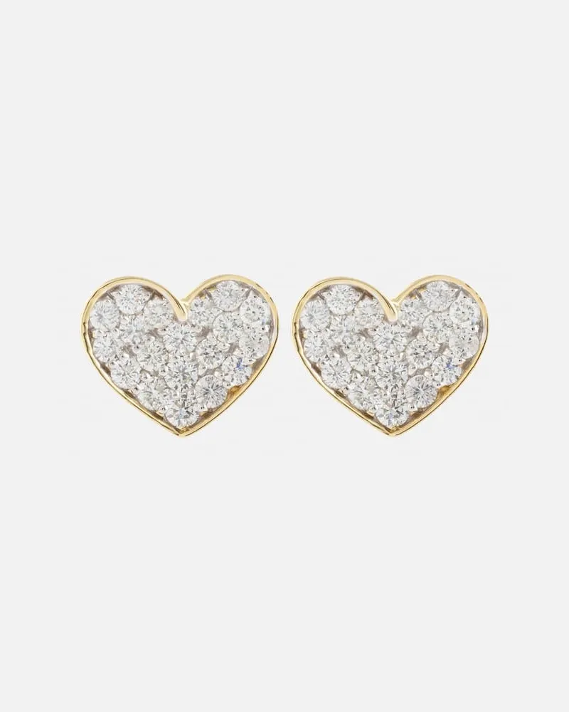 Stone & Strand Ohrringe You're Making Me Blush aus 10kt Gelbgold mit Diamanten Gold