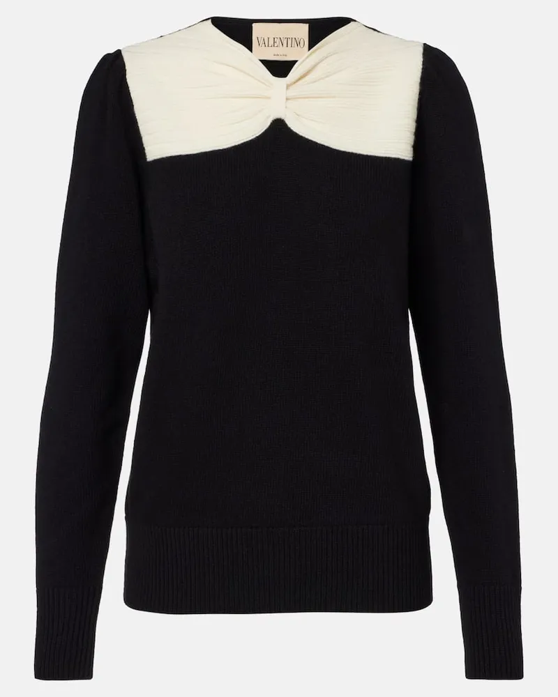 Valentino Garavani Pullover aus Schurwolle Schwarz