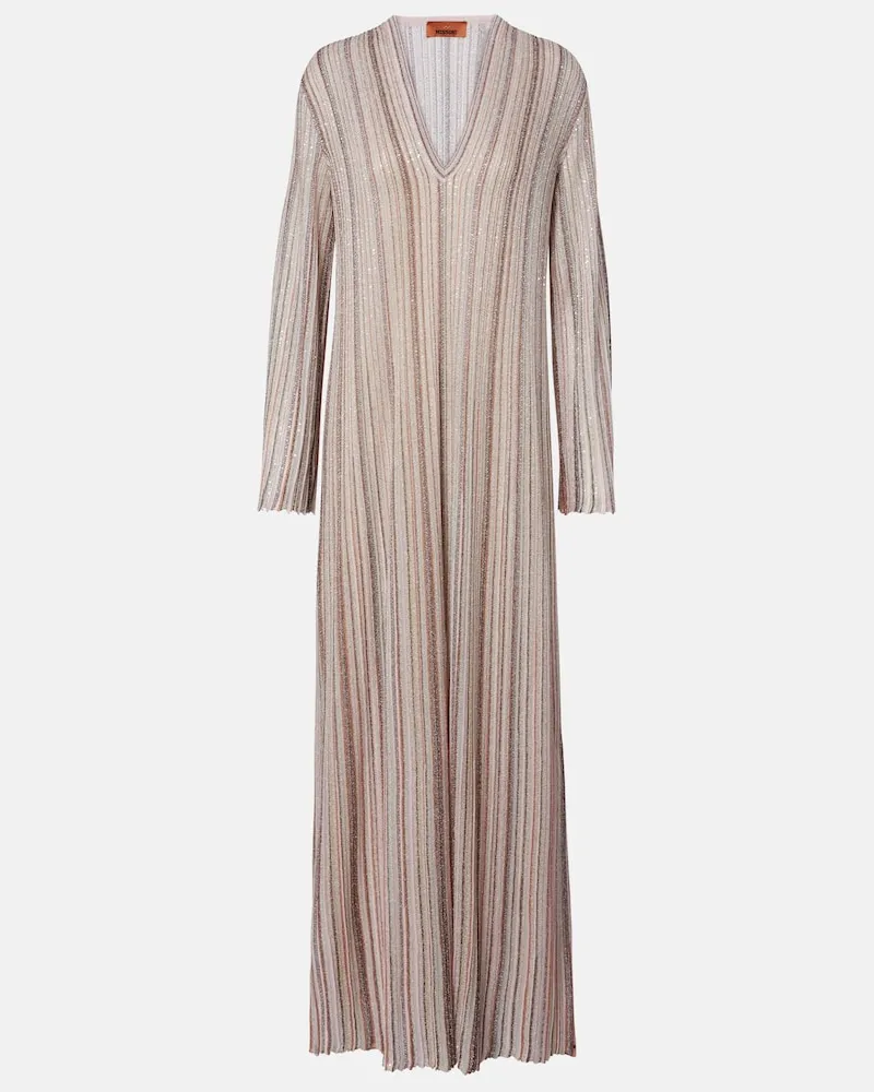 Missoni Robe aus Lamé Rosa