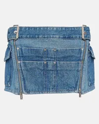 Dion Lee Jeansrock Toolbelt Blau