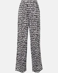 VETEMENTS Weite High-Rise-Hose aus Baumwolle Multicolor