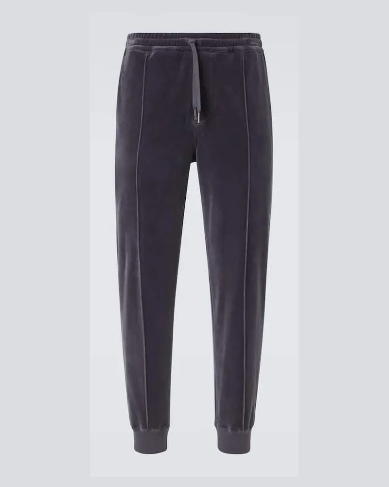 Tom Ford Jogginghose aus Samt Grau