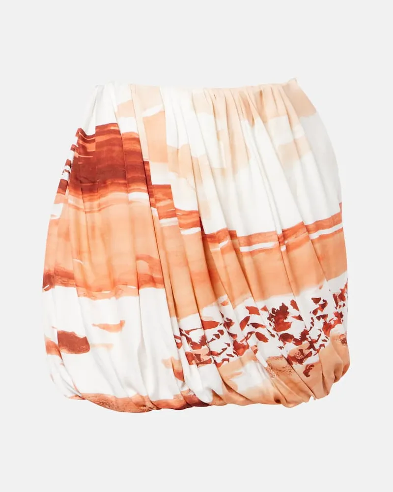 J.W.Anderson Bedruckter Minirock Orange